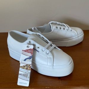 Superga Fantasia leather platform sneakers